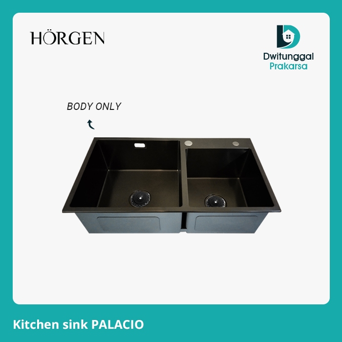 Bak cuci piring / kitchen sink / Wastafel cuci piring Horgen palacio hitam