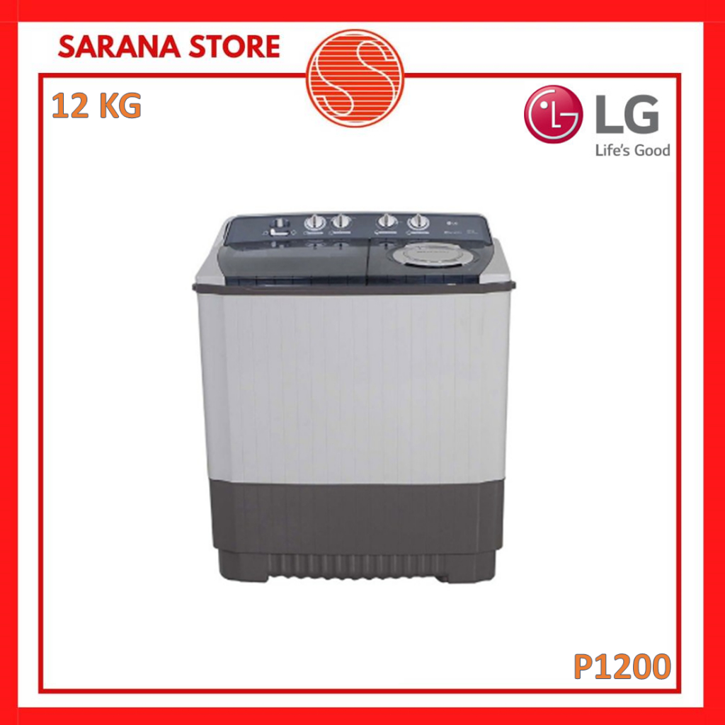 LG Mesin Cuci 2 Tabung 12KG P1200