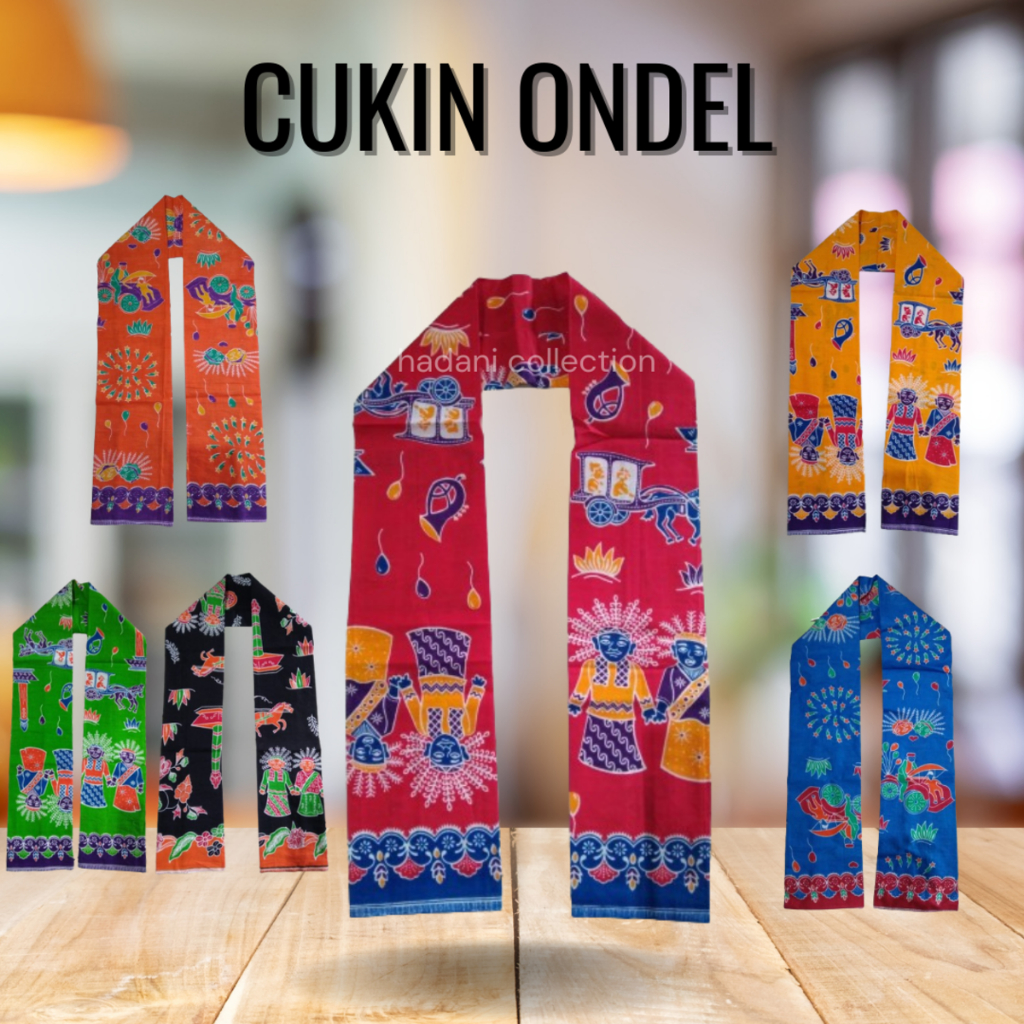Cukin Betawi Syal Betawi Selendang Betawi Cukin Ondel Ondel