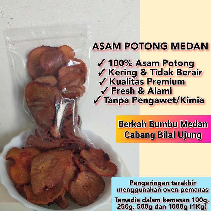 

Asam Potong Gelugur Berkah Medan 100g 250g 500g 1Kg Kualitas Pilihan Halal