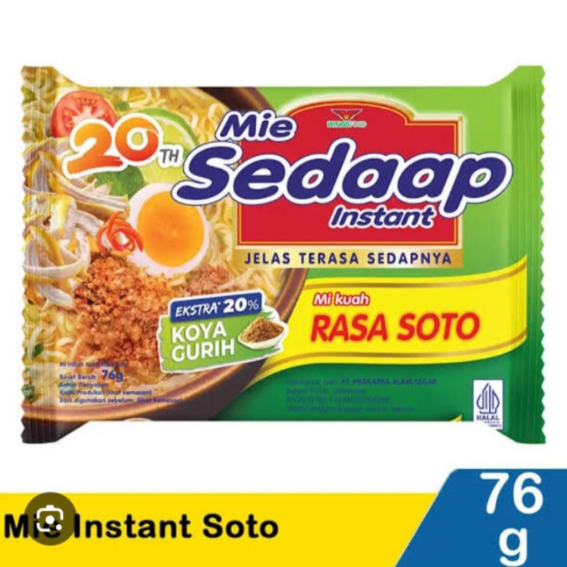 

Mie Sedaap Kuah Soto/ Mie Instan Kuah Sedaap Soto isi 5pcs