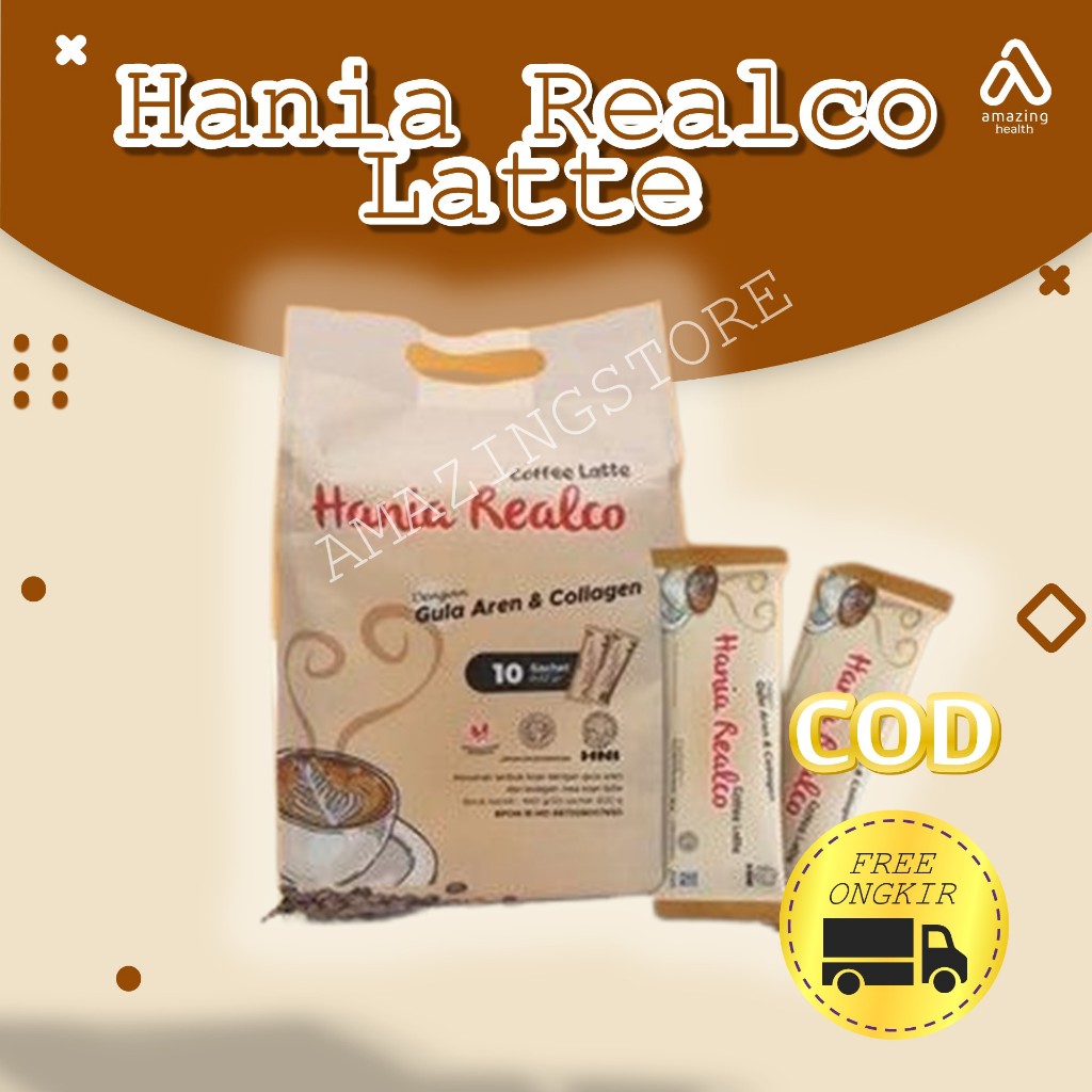 

Termurah kopi latte terbaik + aren dan kolagen Hania Realco Latte HNI