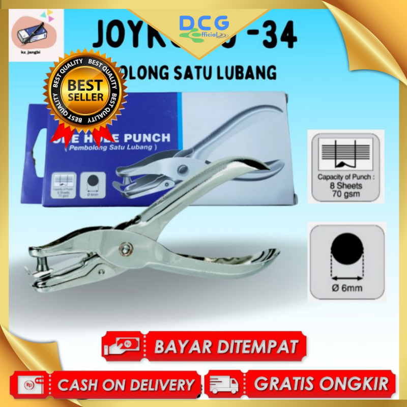 

Pembolong Kertas Satu Lubang One Hole Punch Joyko PU-34