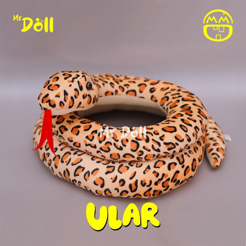 BONEKA ULAR PITON SNI PANJANG 2 METER LEMBUT BAHAN IMPORT MURAH MAINAN COWOK