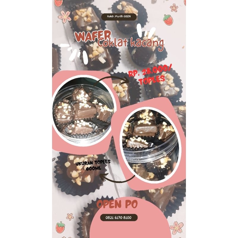 Wafer Coklat Kacang