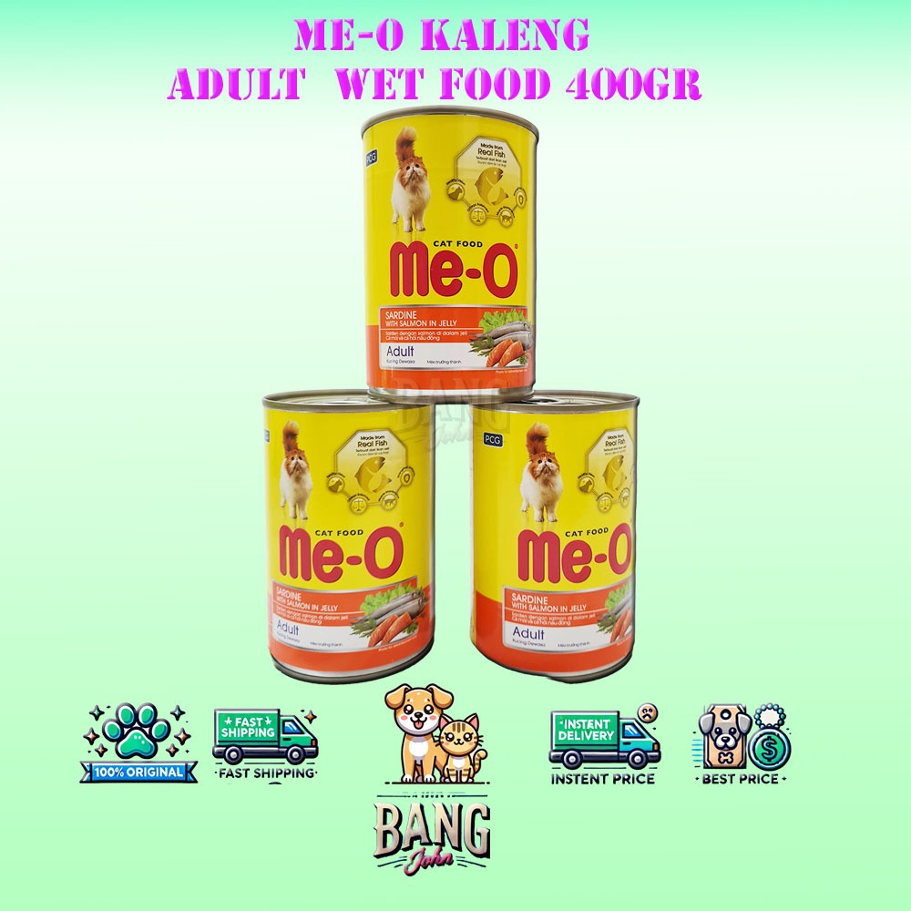 Meo Kaleng 400gr sarden salmon adult makanan kucing