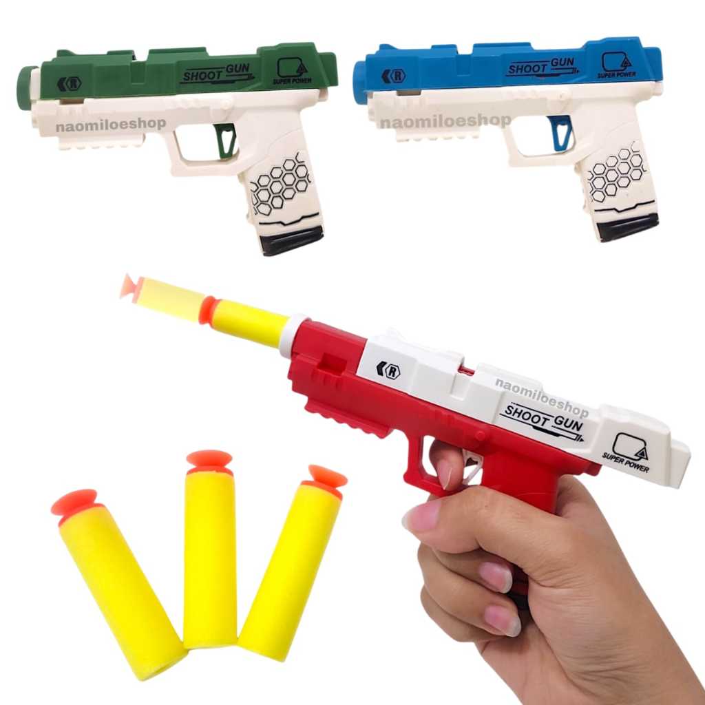 Fort knight gun mainan tembakan pistol nerf shoot gun mainan pistol peluru mainan anak