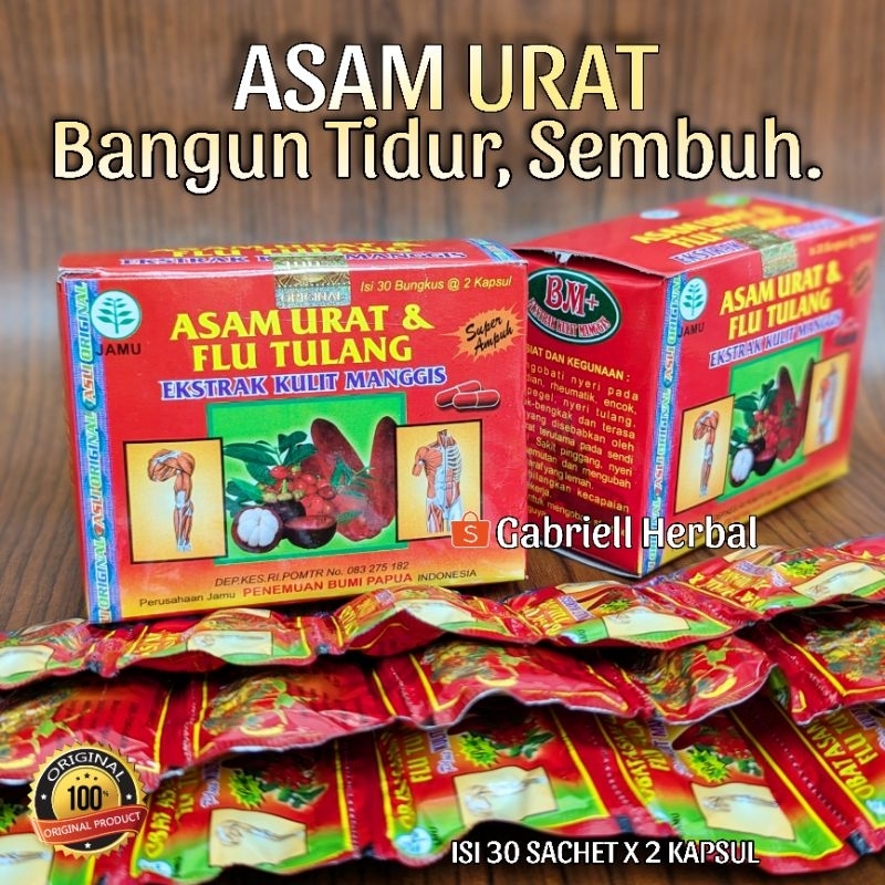 ASAM URAT FLU TULANG EKSTRAK KULIT MANGGIS ORIGINAL PRODUK