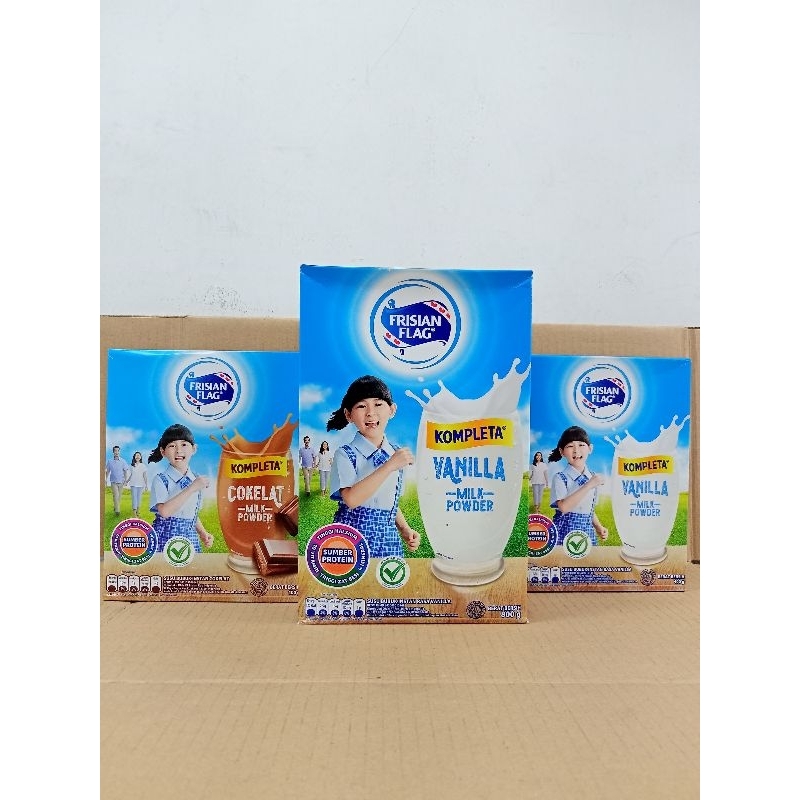 

Frisian Flag Kompleta rasa vanila dan cokelat berat 400g dan 800g