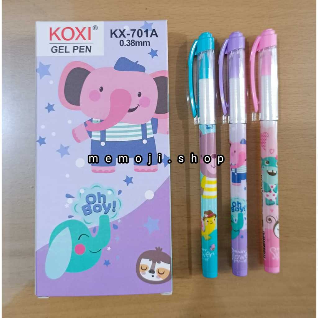 

Pulpen Gel 0,38mm KX-701A Oh Boy (12pc)