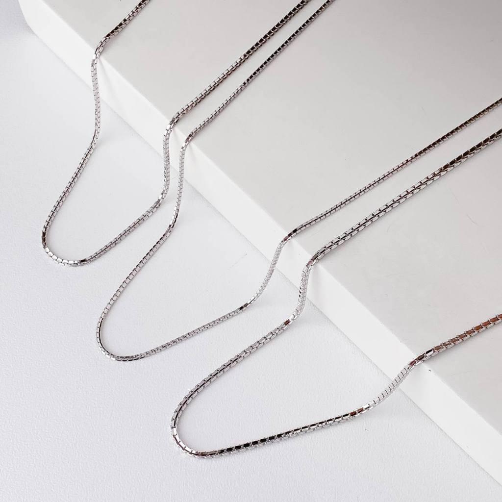 Macan Gold Kadar Muda 9k White Gold For Necklace - Kalung Putih Model Italy Santa