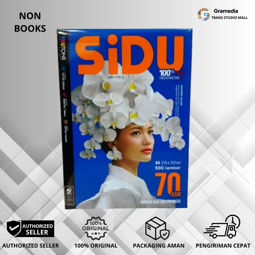 

Gramedia Bandung TSM - Kertas HVS SiDu A4 70 GSM
