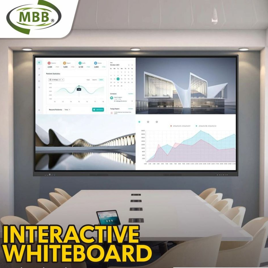 Interactive Whiteboard 65 Inch | Dual OS - Android dan Windows | OS Android 11 + Windows core i3 |  