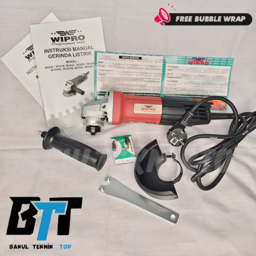 Mesin Gerinda Gurinda Wipro W3436 WIPRO ANGLE GRINDER 4 INCH W 3436 / GERINDA 4" W 3436 / W3436