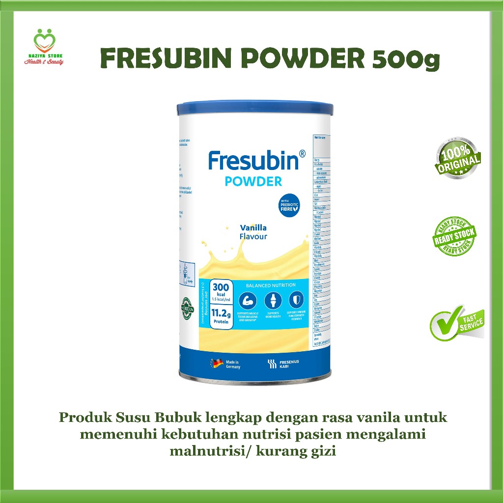 

FRESUBIN ORIGINAL POWDER 500 gram - susu khusus - Gizi Kurang - Malnutrisi - Susu pasca operasi