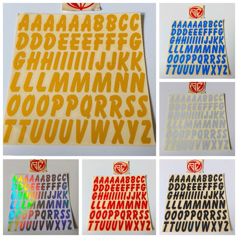 STIKER CUTTING ABJAD HURUF