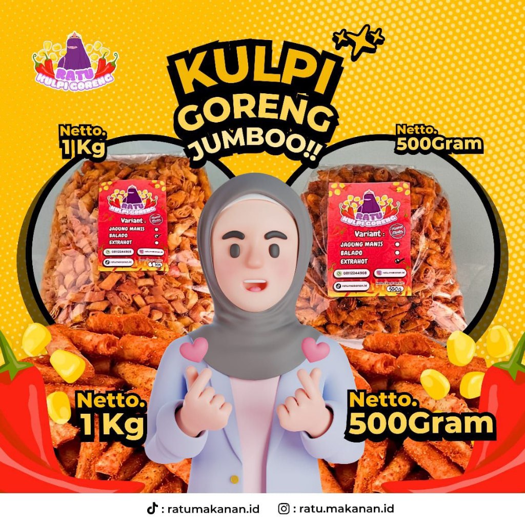 

Kulpi Goreng Krispi 100g Murah Meriah Enak Berbumbu Ratu Makanan