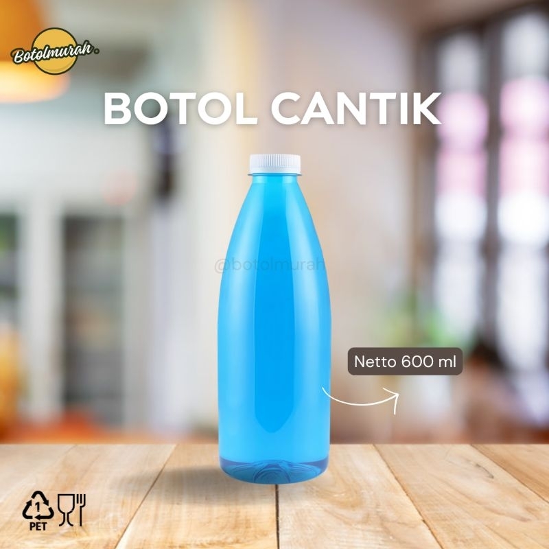 Botol Plastik 600 ml Cantik