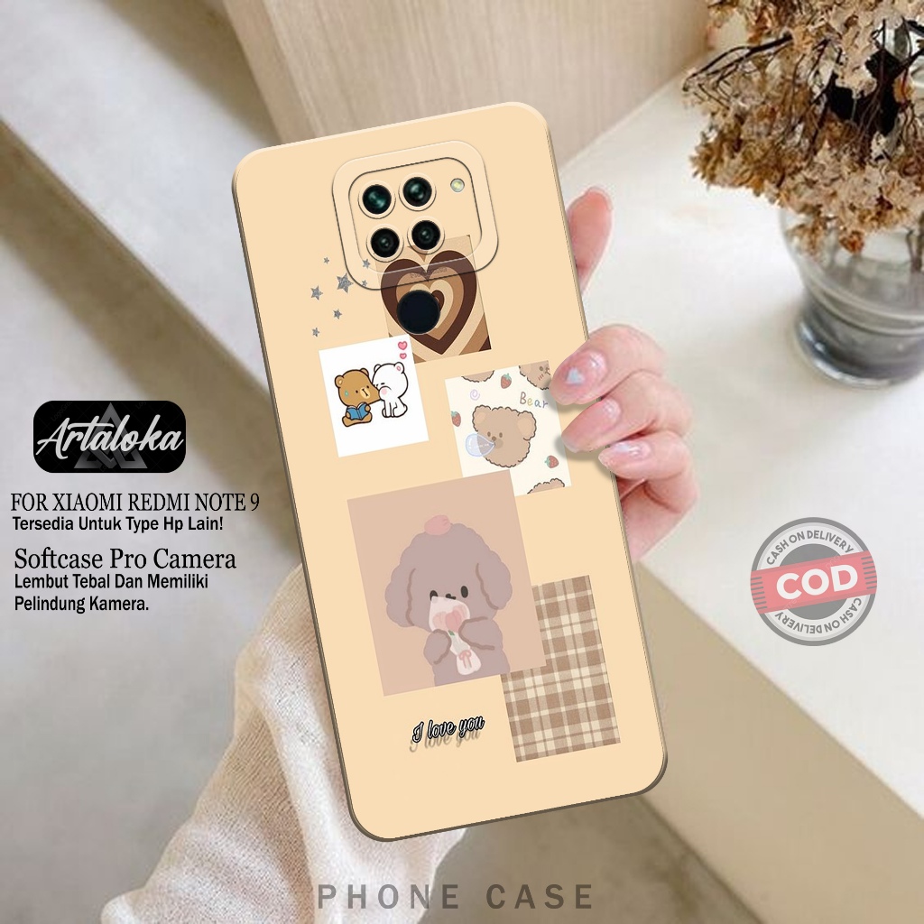 Softcase Hp Xiaomi Redmi Note 9 Fashion Case Kartun Lucu Case Xiaomi Redmi Note 9 Silikon TPU Pro Ca