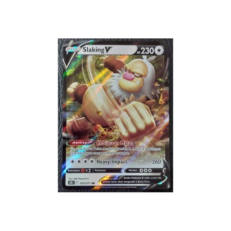 Kartu Pokemon TCG - Slaking V RR (S10b) 059/071