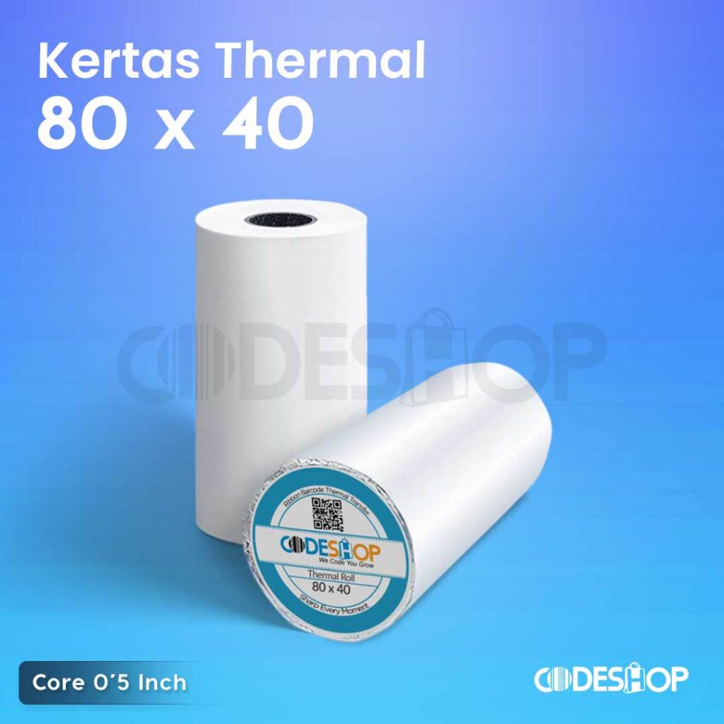 

Codeshop Paper Roll Kertas Thermal 80X40 80 x 40 Kertas Struk