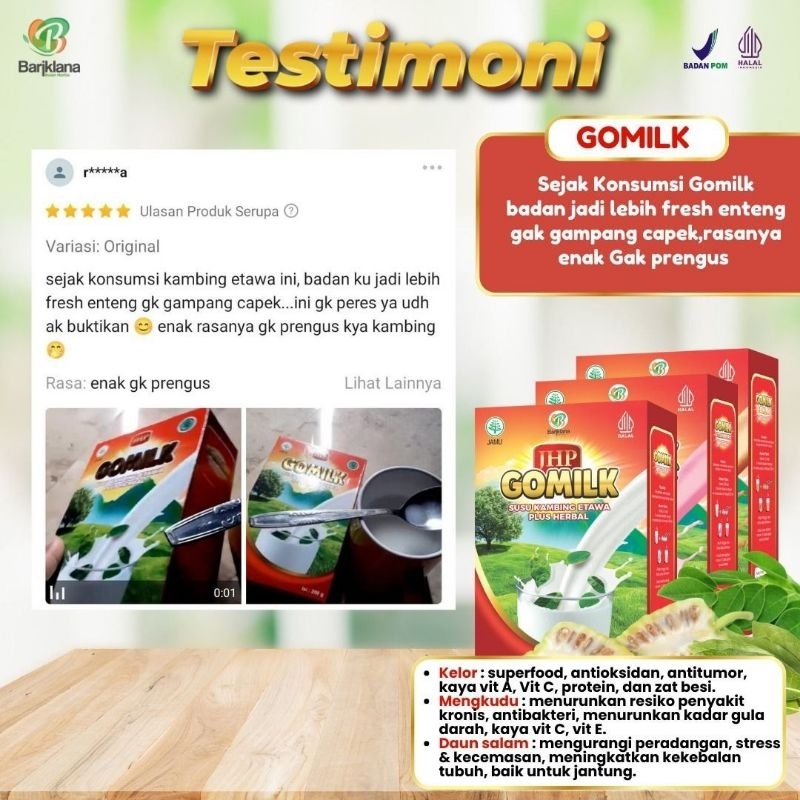

Susu kambing Ettawa Gomilk Renceng