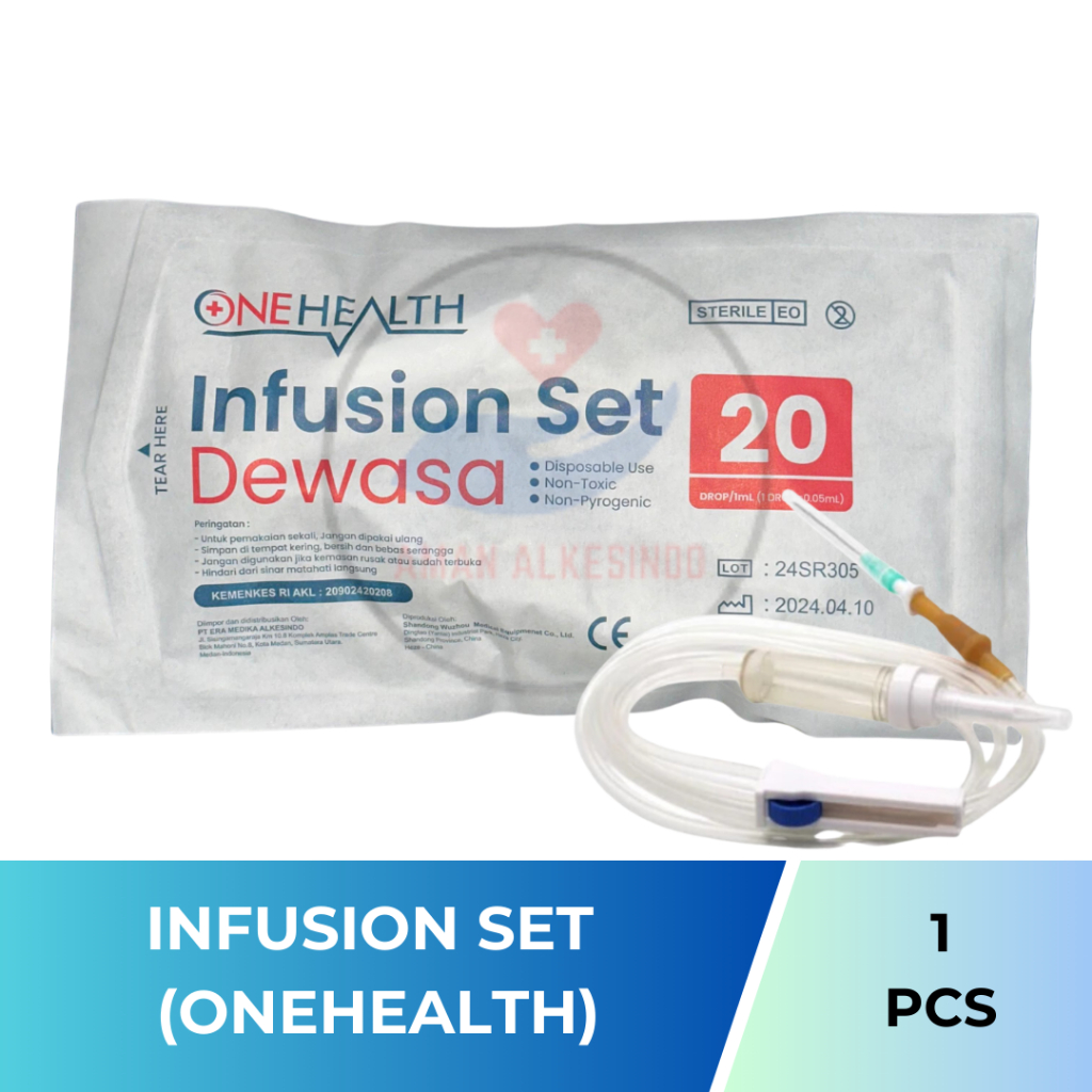 Infus Set Dewasa Anak Infus Set OneHealth Selang Infus Infusion Set Adult Child OneHealth