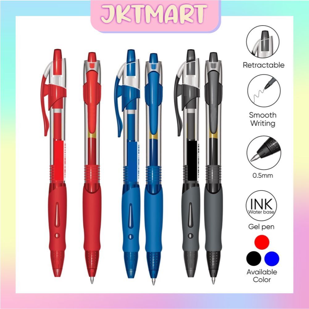 

⭐ JKTMART ⭐ mall inline badgeGel Pen Pulpen Pena Joyko GP-265 Q Gel 0.5 mm S059