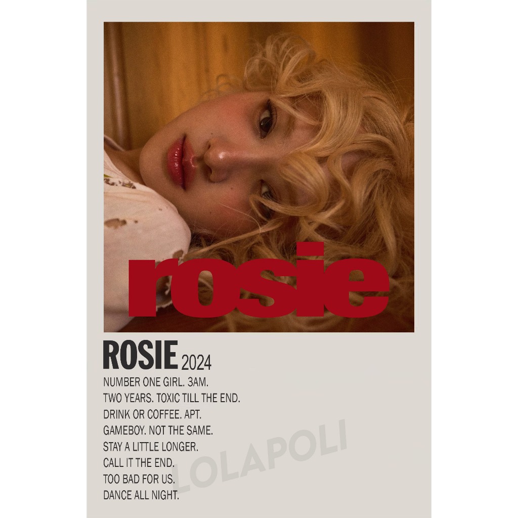 Poster Cover Album Rosie - Rosé
