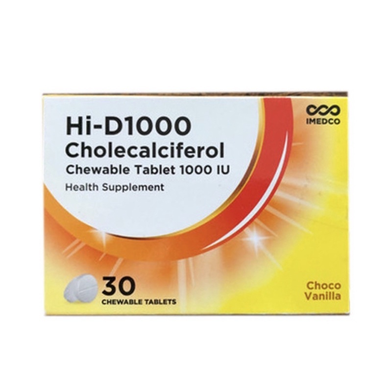 Hi-D 1000 1 strip isi 6 tablet/ Vitamin D-1000iu