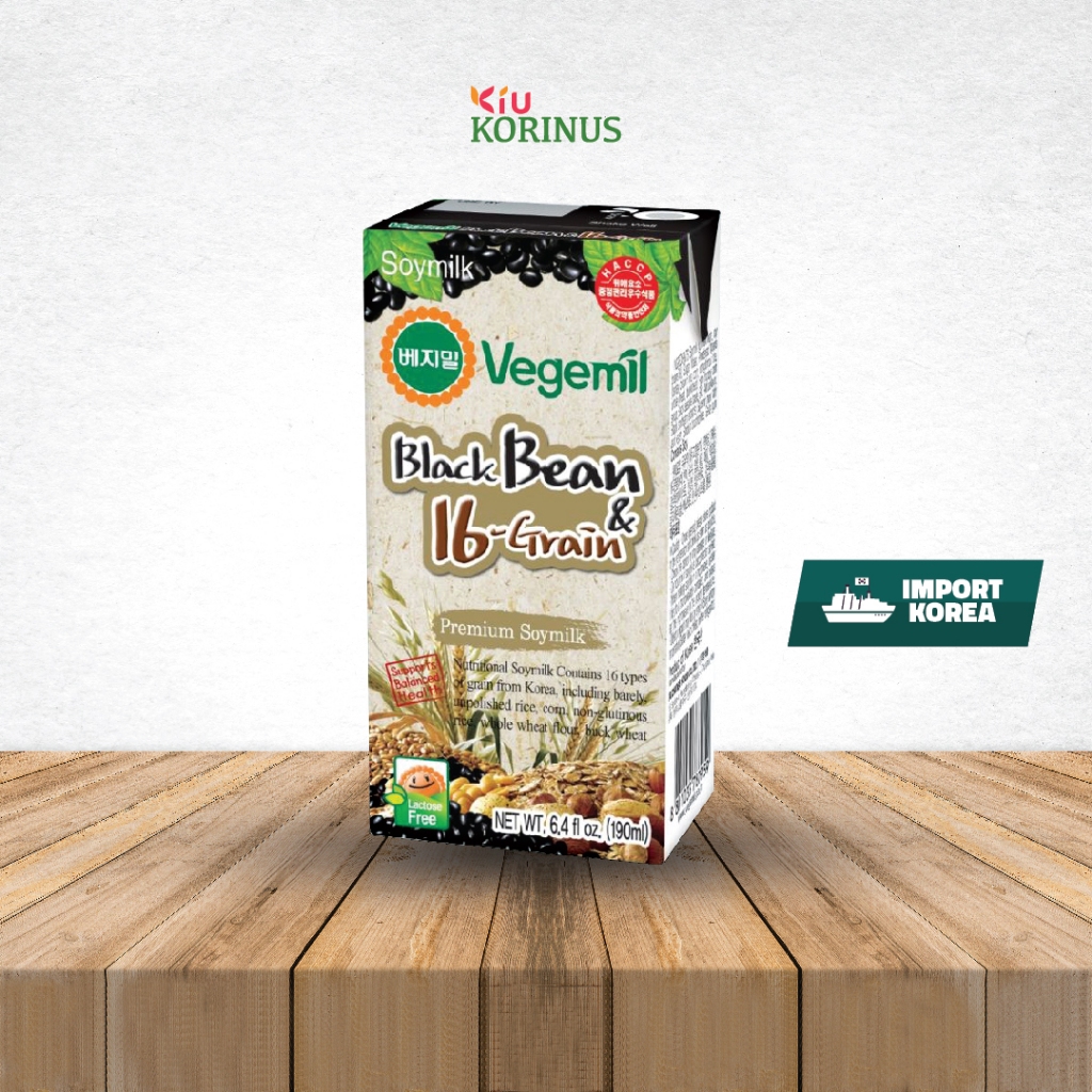 

PROMO Vegemil Black Bean & 16 Grains 190ml / Korean Soy Milk