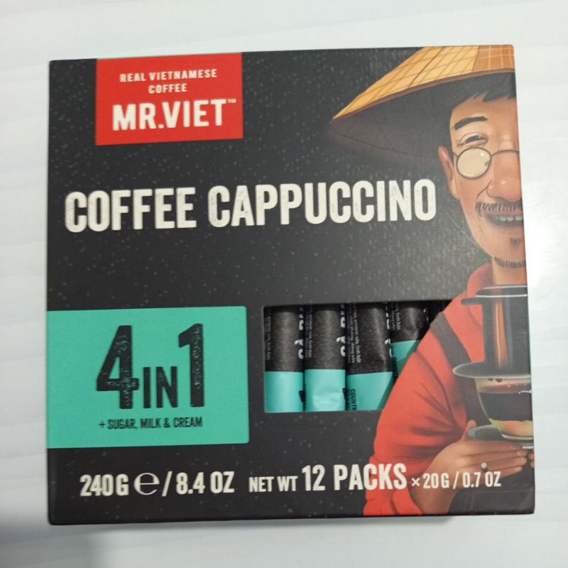 

Mr. viet coffee cappuccino 4in1