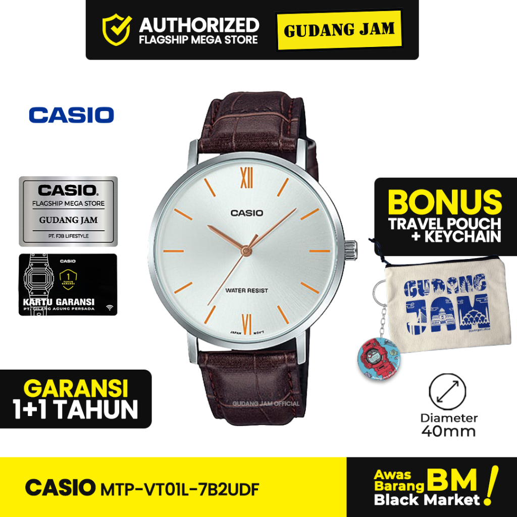 Jam Tangan Casio MTP-VT01L-7B2UDF MTP-VT01L MTP-VT01 MTPVT01L MTP VT01L