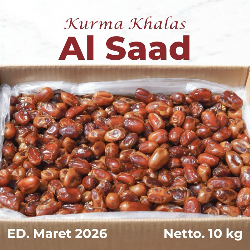KURMA KHALAS SAAD 1KG | kurma khalas kurma khalas saad | Kurma Khalas Saad Sa'ad Produksi Terbaru 10