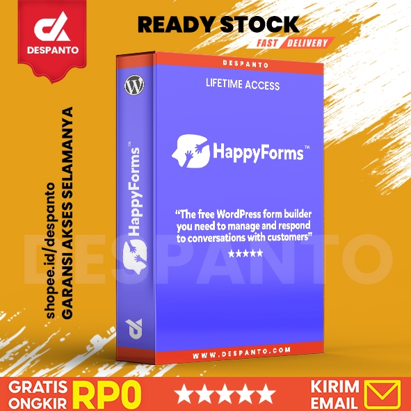 HappyForms Plugin Wordpress Lifetime | Premium WordPress Plugin Original