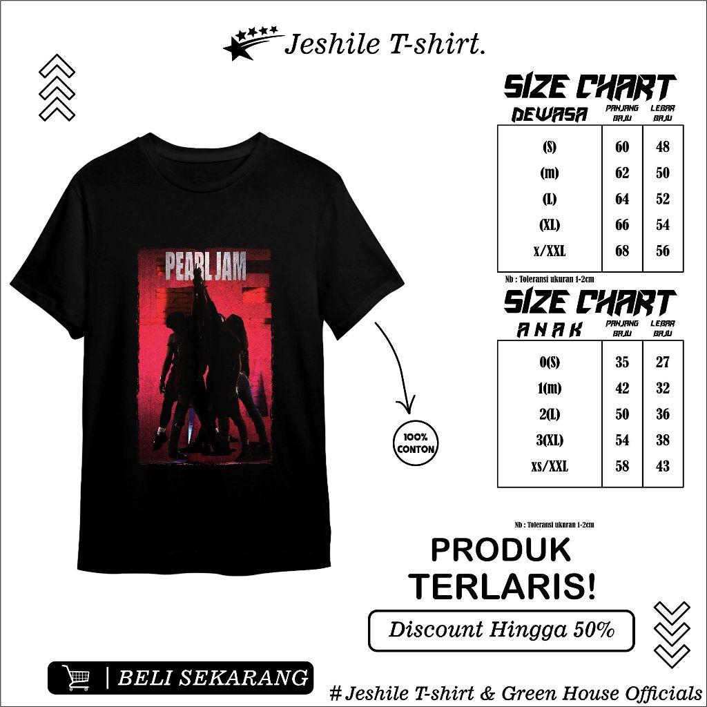 Kaos Metal / Baju metal band/edisi (pearl jam x) Private Judgment Day / T shirt Metal / Kaos Band / 