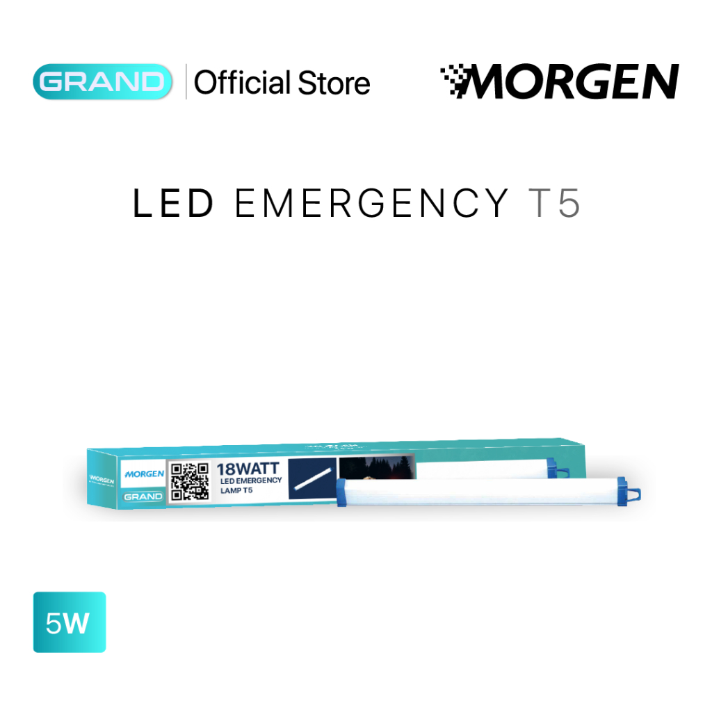 Morgen LED Emergency Lamp T5 Grand Series - Lampu Emergency T5 LED Putih 5W