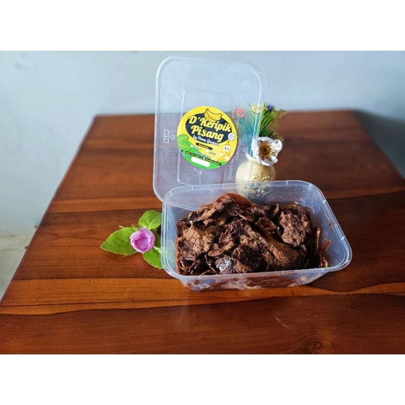 

keripik pisang lumer topping Milo