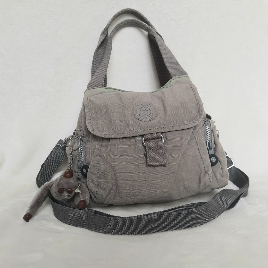 [PRELOVED] Tas Slempang shoulder Sling bag Tote Original Kipling Warna Abu