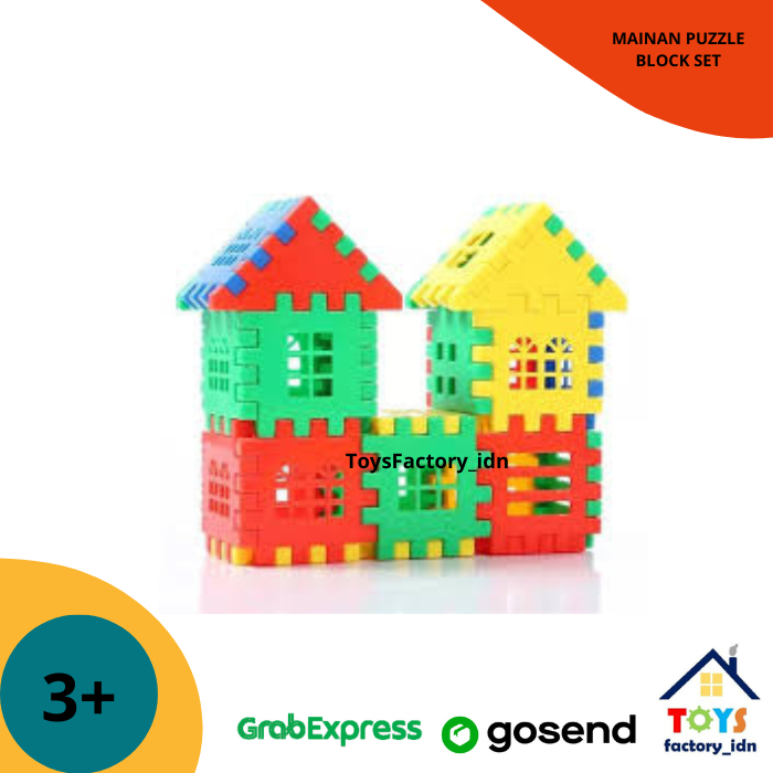 Mainan Funny Puzlle Block Set Rumah