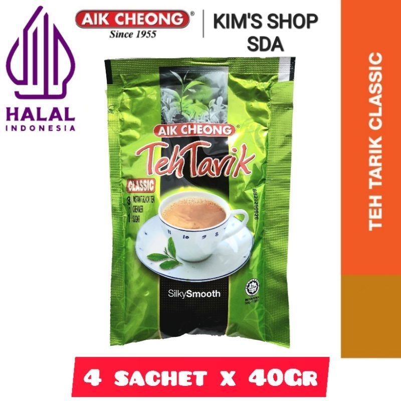 

( ECERAN ) - EXP : 26 JUNI 2025 - TEH TARIK CLASSIC AIK CHEONG ( 4 SACHET X 40 GRAM )