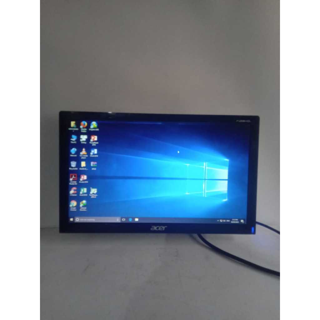 lcd monitor acer p166hql kondisi minus layar garis putih atas tanpa kaki