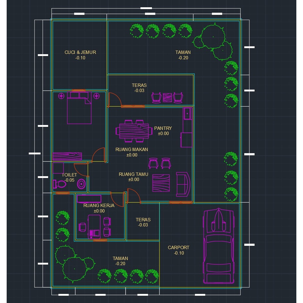 File Denah Autocad (untuk referensi)