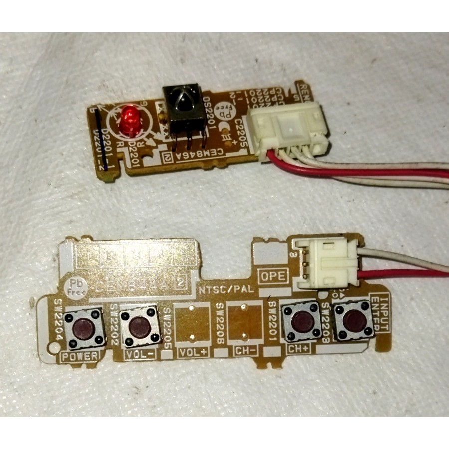 Tombol & IR Sensor Remote TV LED Sharp LC-23LE100M