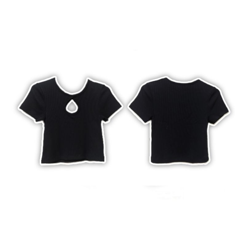PRELOVEDIN | (COLORBOX) KNIT CROP TOP WANITA