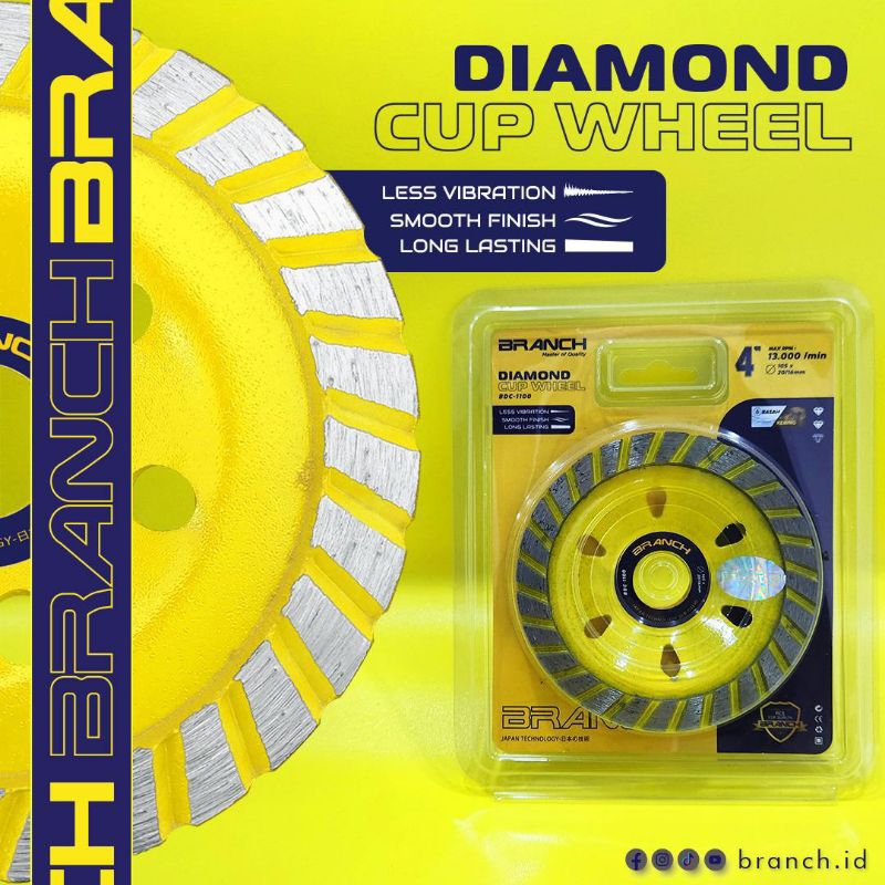 mata gerinda, diamond wheel, mata gerinda poles beton, diamond wheel cup 4"