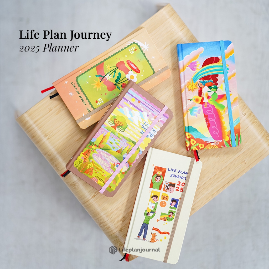 Life Plan Journal - Life Plan Journey 2025, Planner Special Artist Collaboration/One Year Planner/Tr