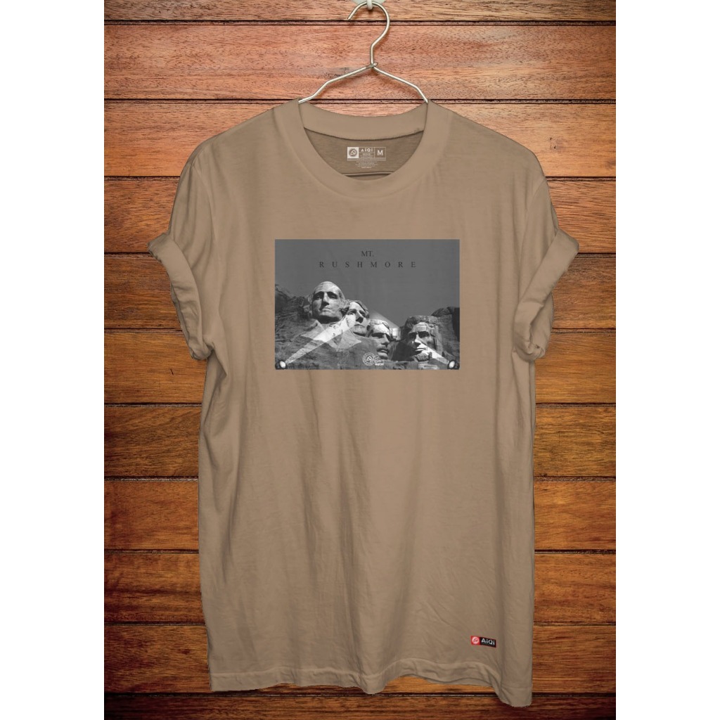 AIQI - Kaos Distro | Four Face (Coklat Susu)