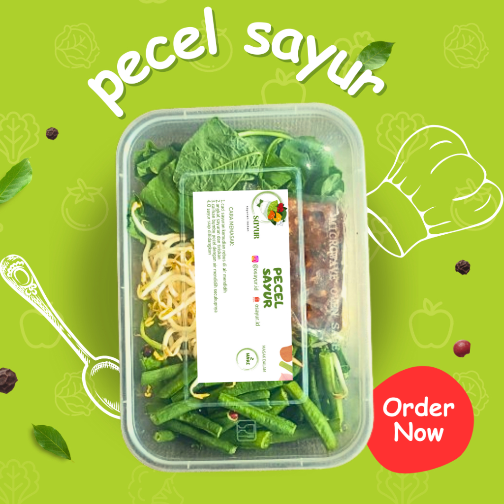 

Pecel sayur Sayur pack/foodprep/sayur instan Jogja