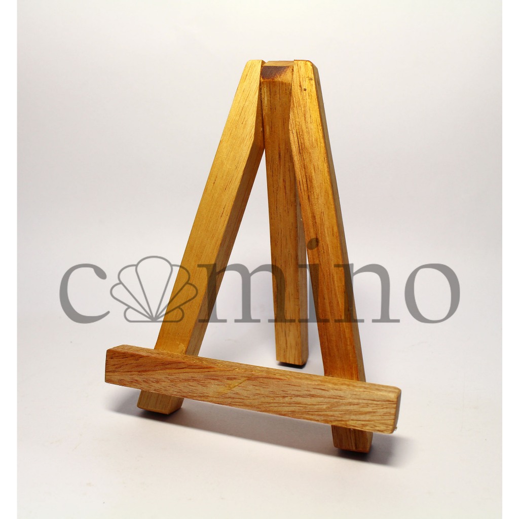 

Easel stand kayu | Hanya pembelian dengan ikon | stan untuk kanvas pajangan handphone phone holder mini tripod wooden wood dudukan serbaguna hiasan